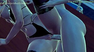 horny slut nicole gets fucked hard in lingerie at the office 3d 60fps