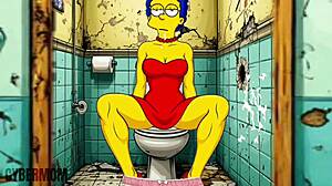 Married Housewife Fucked Through Gloryhole in Public Restroom