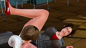 student's rough lust overwhelms busty teacher's big tits