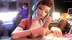 hentai 3d ao som de funk hmv pmv feat jessie rasberry d.va big ass blowjob!! 🔥🍑