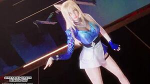 ahri sways seductive hips in kda mmd hot uncensored league dance for akali