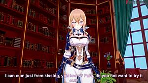 jean bends over office desk for pov big tits pounding genshin impact