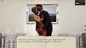 Bound to College 05: dominating headmaster eyes up that cute twink in intense scene.