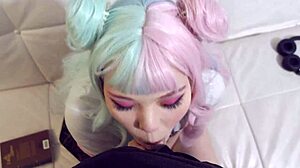 imagine slamming this big-ass anime student's tight holes till she cums hard