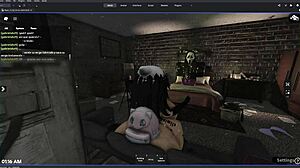 Bratty Roblox Girl Tastes Stranger's Warm Load Rainy Night Outdoors