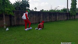 imagine hardcore pussy pounding at the christmas stadium party!