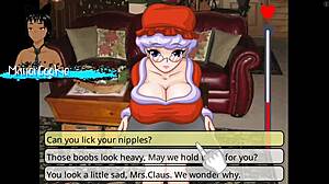 Craving Mrs Santa's hot elf threesome action?