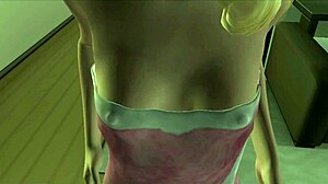 Blonde teen babysitter stars in Tk17 animation with small tits