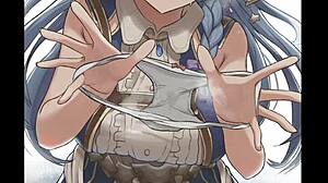 Hentai-bilder på sexiga trosor nära och retfullt