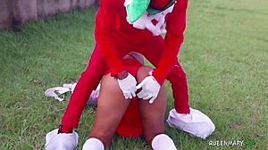 imagine hardcore pussy pounding at the christmas stadium party!