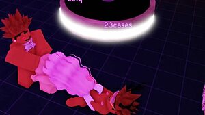 cute roblox cumslut takes two massive bbc deep in her big tits body