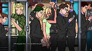 jenny walks in on sexy japanese hentai exhibitionist flashing and jerking huge cock in locker room 😏💦