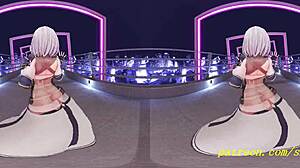 Noel sways seductively in VR180 3D Hololive hentai dance