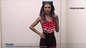 hey, mark fingers maddie's wet pussy hard in the dorm change room