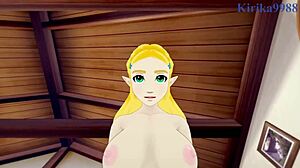 Princess Zelda Gets Intense Creampie Boob Fuck in Legend of Zelda Hentai