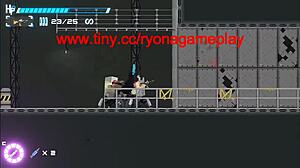 cute lady surrenders to robot cocks in fatal flame erotic hentai game