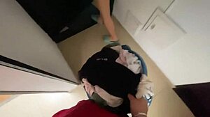 i surprised tight pussy latina milf on washer she came so fast pov