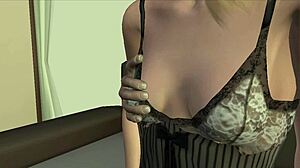 Blonde teen babysitter stars in Tk17 animation with small tits