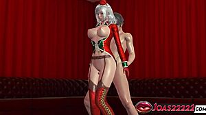 my heart races seeing ms santa's big tits in lingerie for christmas creampie fetish