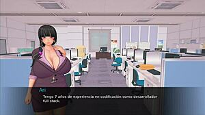 Professor's Huge Tits Pulled Out for Gangbang Creampie