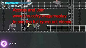 cute lady surrenders to robot cocks in fatal flame erotic hentai game