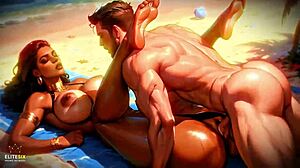 massive dark skin ass interracial pounding big cock moans ai 4k