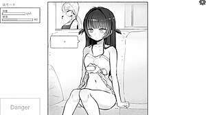 Step-Sis Teases in Secret Hentai Game with Sissy Blowjob Fingering Masturbation Gameplay