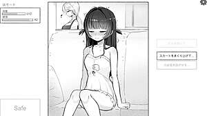 Step-Sis Teases in Secret Hentai Game with Sissy Blowjob Fingering Masturbation Gameplay