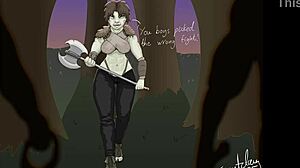 Ogre girl hogtied fucked by orcs in fantasy bondage