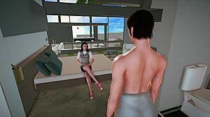 curvy japanese teen in sexy outfit joins new family part 37