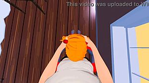 shinji fucks asuka's ass hard after angel defeat... so hot!!