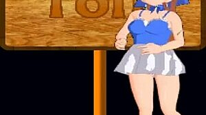 bold futanari feet worship on mellys monster hentai island game adventure