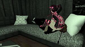 vrchat femdom facesitting leads to brutal passout game?