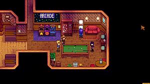 Abigail takes saloon bathroom break for wild xtardew valley girls mod action