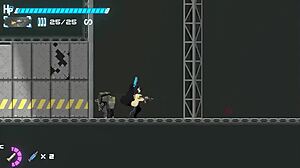 cute lady surrenders to robot cocks in fatal flame erotic hentai game