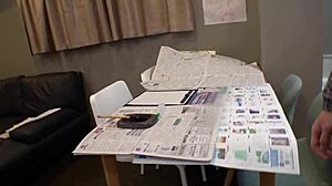 Erotic brush play on slut wife's nipples clit leads to squirting creampies