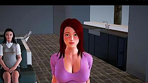 curvy japanese teen in sexy outfit joins new family part 37