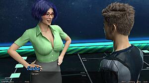 Stranded in space episode 54 curvy giants lesbian makeout with huge tits and outfits