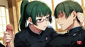 love maki zenin jujutsu kaisen hentai pics collection