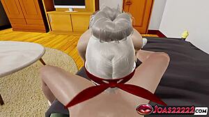 elf tomoki jerks big dick pov sloppy blows it then gloryhole cums in mouth