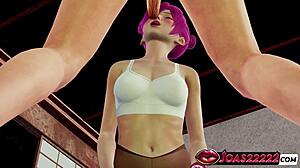 ami's pantyhose frenulum lick handjob deepthroat cumshot rule34 hentai closeups