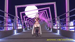 Novr's mmd noel sways seductively in 3d hololive hentai dance