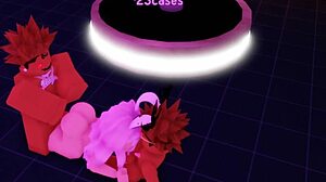 cute roblox cumslut takes two massive bbc deep in her big tits body