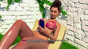 stepbrother motorboats stepmom's new fake bimbo tits in my bimbo dream 11