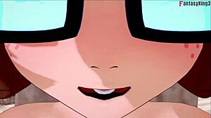 Velma's Big Tits Bikini Fuck on Scooby Doo Beach Turns into Full Fantasy Hentai Orgy