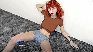 Cute Short Haired Redhead Next Door Takes Huge Cock Gangbang From Neighbors Off Record