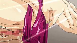 sexy anime neighbor invites him over for doggystyle creampie and tit licking