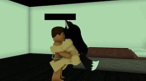 that roblox neko girl slams against the wall taking every rough thrust deep inside