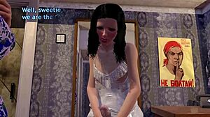 Futa Stepmom Pounds Sissy Boy's Asshole and Cums Inside Face!