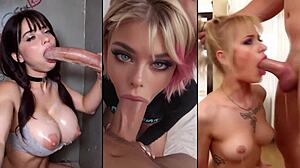 feeling so horny watching this milf slurp cum in endless blowjob frenzy